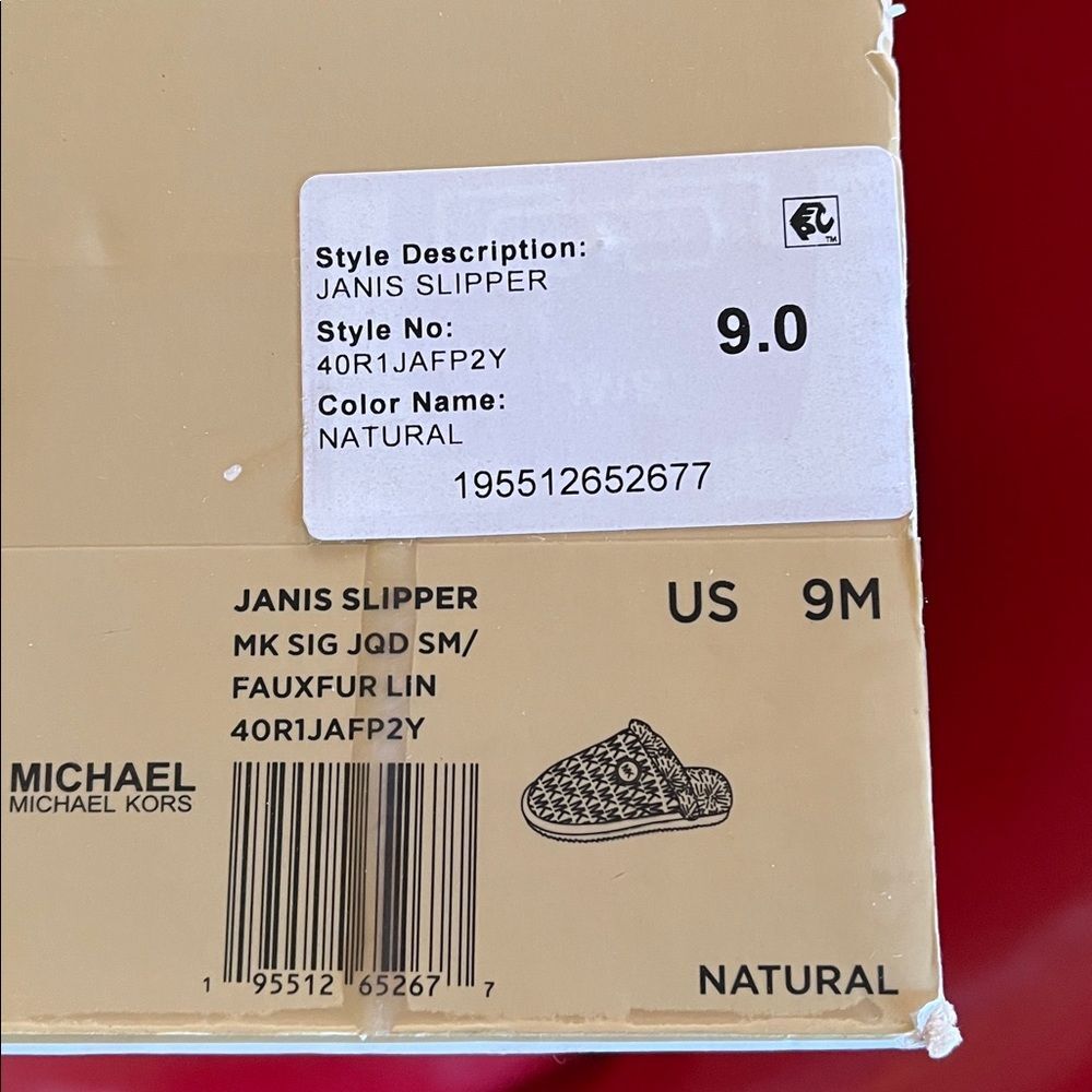 Michael Kors Slippers - Cream and White - Picture 2 of 4